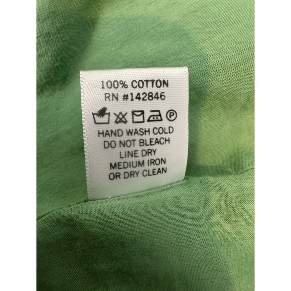 Rhode Resort Mini Dress Tent Shift Cotton Saira‎ Purple Green Floral XS Small - Picture 9 of 9